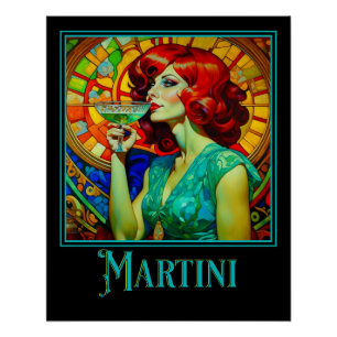 Pôster Art Nouveau Martini