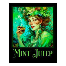 Pôster Art Nouveau Mint Julep