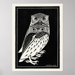 Poster Art Nouveau Ows por Julie De Graag