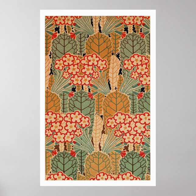 Pôster Art Nouveau Padrão #1 em Emporio Moffa (Frente)