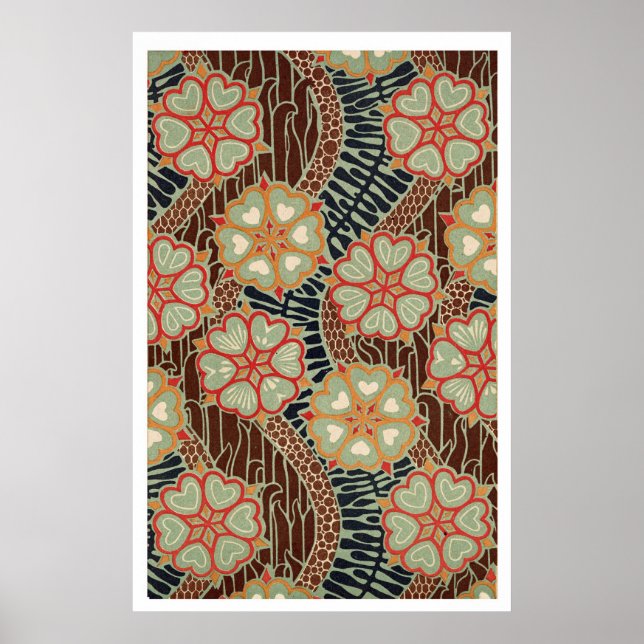 Poster Art Nouveau Padrão #2 em Emporio Moffa (Frente)