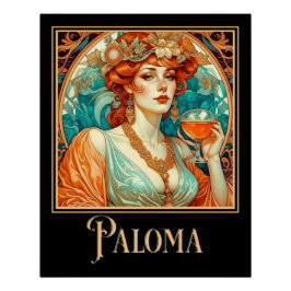 Pôster Art Nouveau Paloma