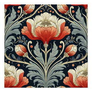 Pôster Art Nouveau Pattern
