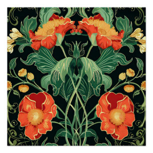 Pôster Art Nouveau Pattern