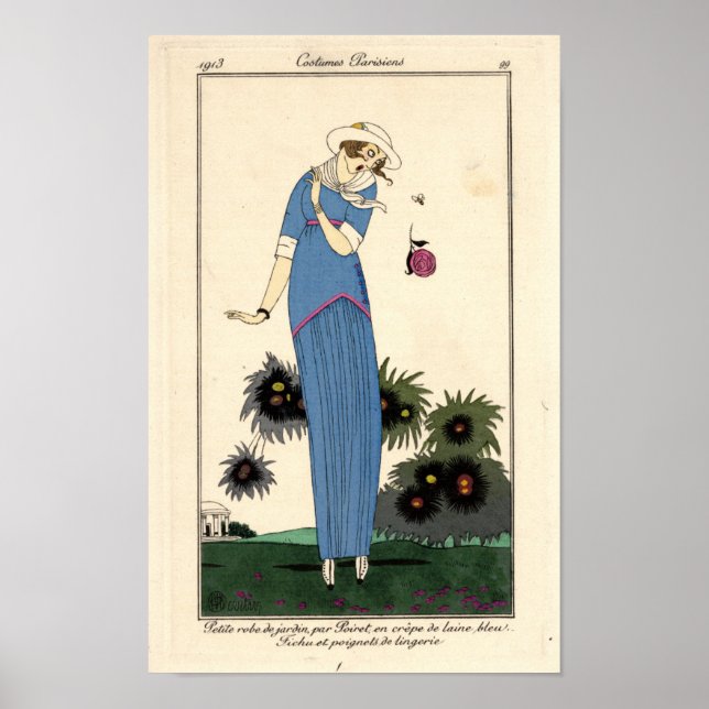 Poster Art Nouveau Petite robe de Jardin (Frente)