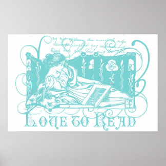 Pôster Art Nouveau Reader