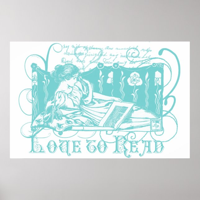 Pôster Art Nouveau Reader (Frente)