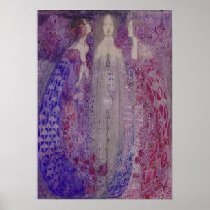 Pôster Art Nouveau Três Perfumes MacDonald 1912