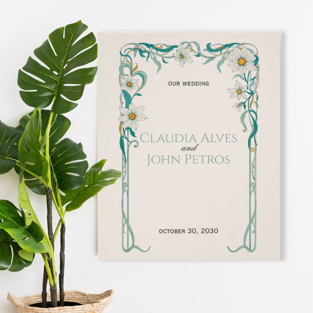 Pôster Art Nouveau Wedding Poster (Criador carregado)