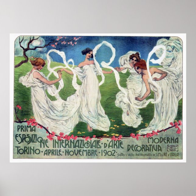 Poster Art Nouveau World Arts Expõem Anúncio (Frente)