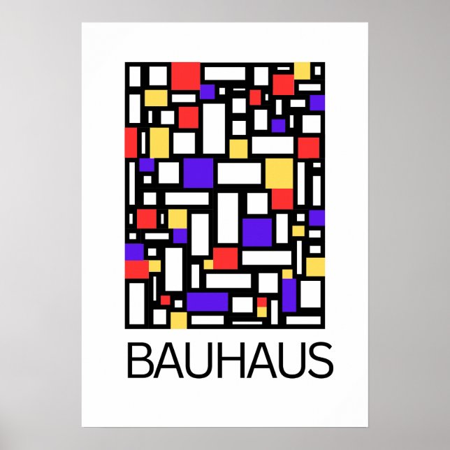 Poster Art of Bauhaus Minimalist Modern Design (Frente)