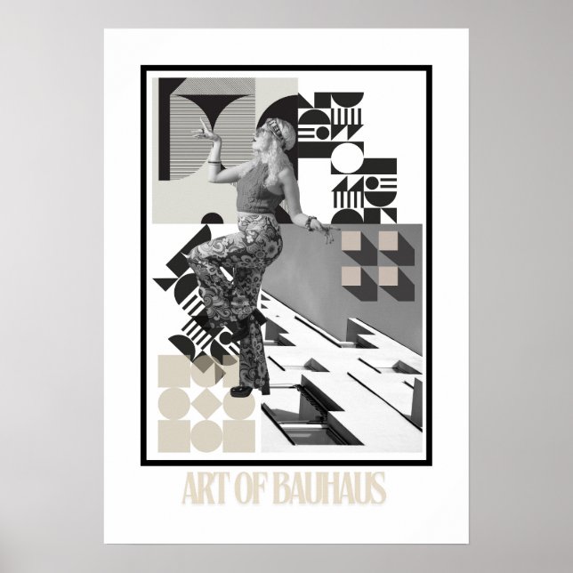 Poster Art of Bauhaus Minimalist Modern Design (Frente)