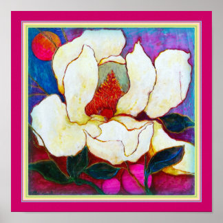 Pôster ART-ON-CANVAS: Magnolia Heat.12"x12"