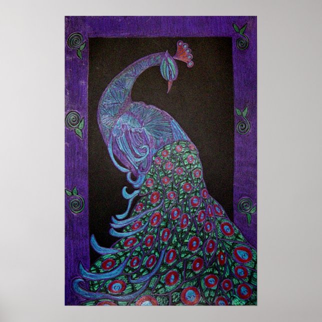 Poster Art - Pavão Orgulhoso (Frente)