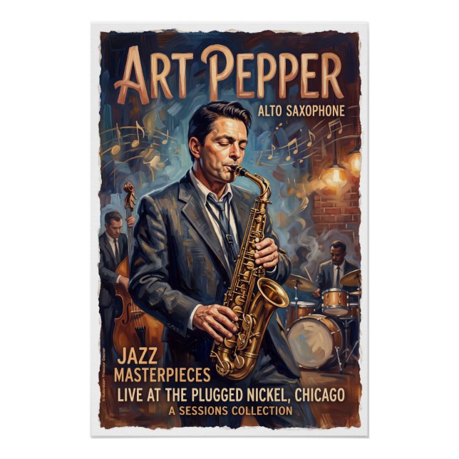 Pôster Art Pepper Saxophone  (Frente)