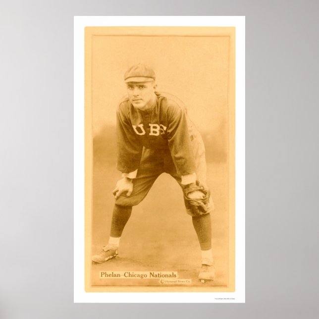 Pôster Art Phelan Chicago Cubs Baseball 1914 (Frente)