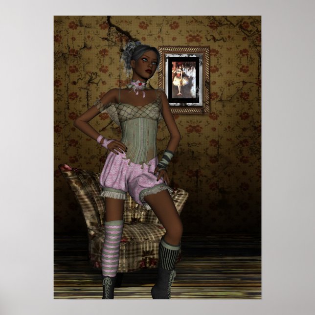 Poster Art Pin-up Girls Vintage Girl 2 (Frente)