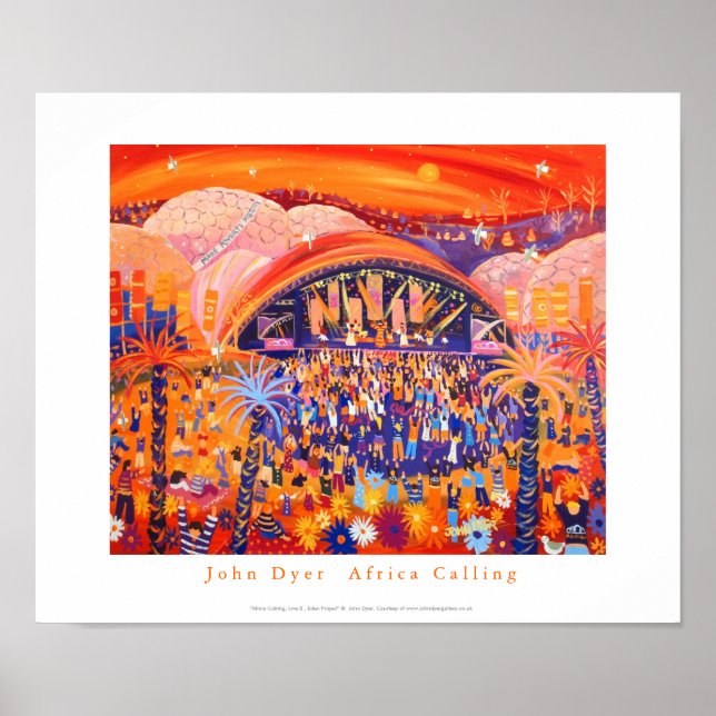 Pôster Art Poster: África Chamando Ao Vivo 8 O Projeto Ed (Frente)