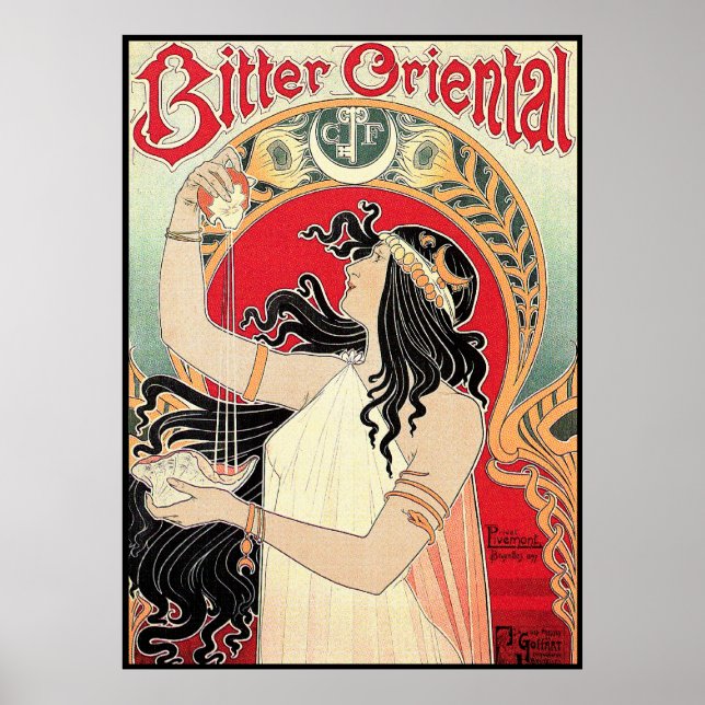 Pôster Art Poster: Art Nouveau - Bitter Oriental (Frente)