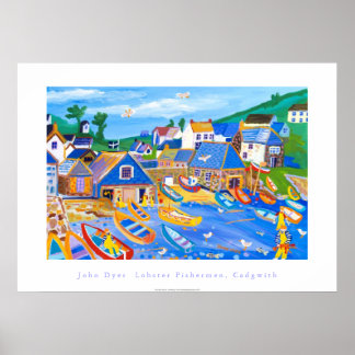 Poster Art Poster: Lobster Fishermen, Cadgwith, Cornwall