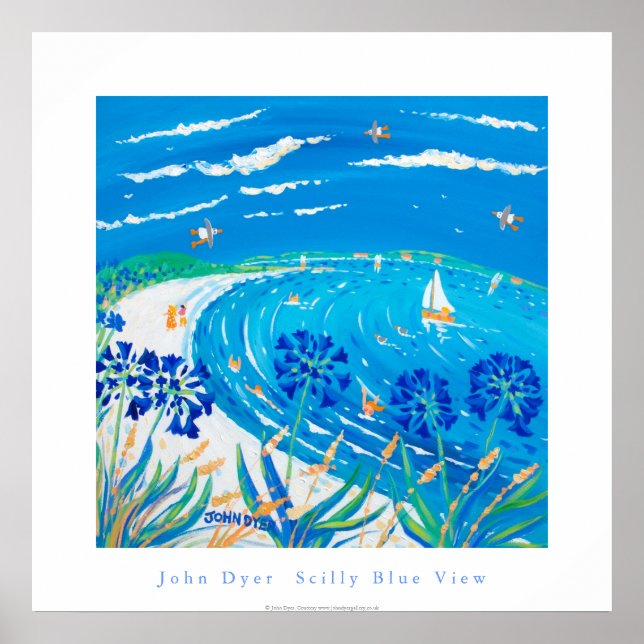 Pôster Art Poster: Scilly Blue View, Tresco (Frente)