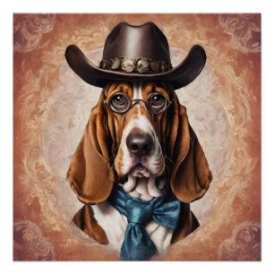 Pôster Art The Basset Hound