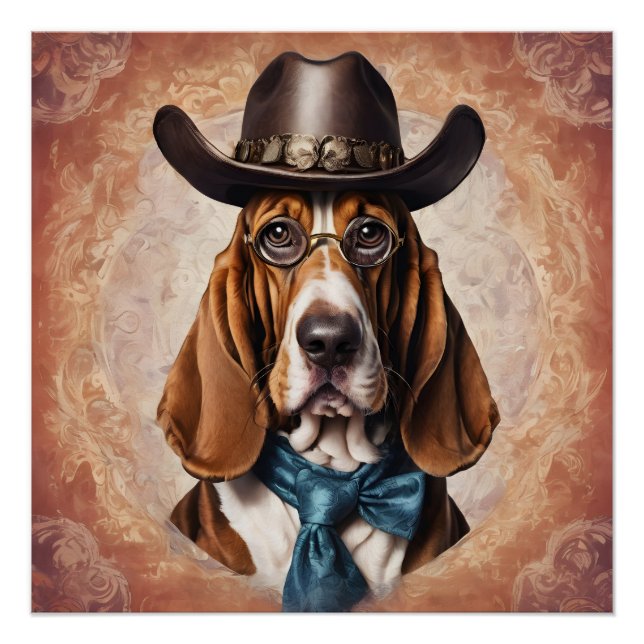 Pôster Art The Basset Hound (Frente)