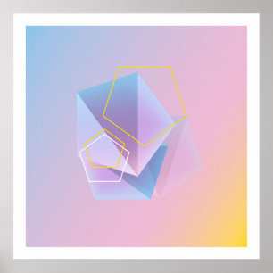 Poster Arte abstracta geométrica moderna
