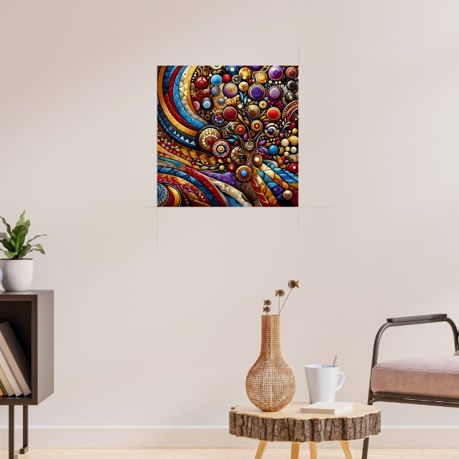 Poster Arte Abstrata (Sala de Estar 3)
