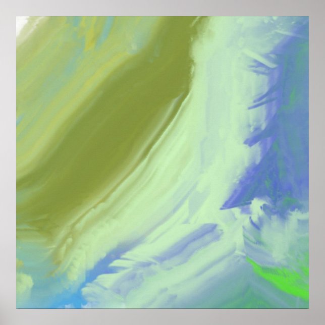 Poster arte abstrata a óleo (Frente)