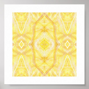 Poster Arte Abstrata Aquarela Amarela de Viaduto