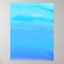Poster Arte abstrata azul como o céu