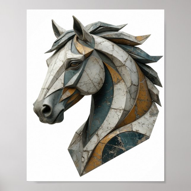 Poster Arte abstrata cinza divertida Design v2 (Frente)
