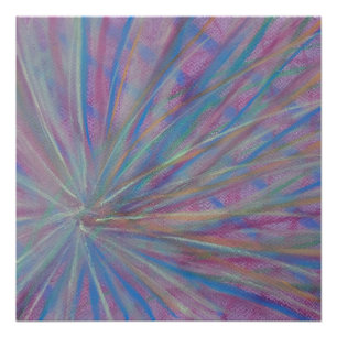 Pôster Arte abstrata colorida única P36