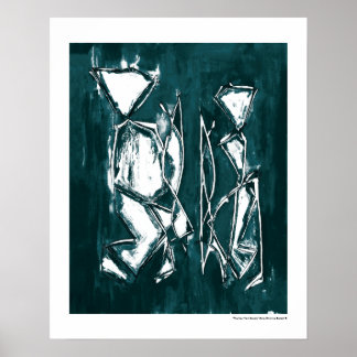 Pôster Arte Abstrata Contemporânea de Casal MC Belkadi 16