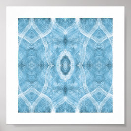 Poster Arte Abstrata de Aquarela Azul Push