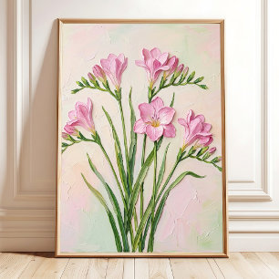 Poster Arte Abstrata de Freesia em Parede - Esquema de Co