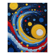 Arte Abstrata de Redemoinho Cósmico