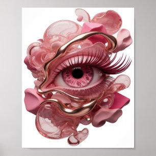 Poster Arte abstrata em ouro Design