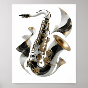 Poster Arte Abstrata em Ouro DESIGN Gráfico