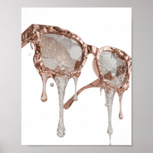 Poster Arte abstrata em prata DESIGN