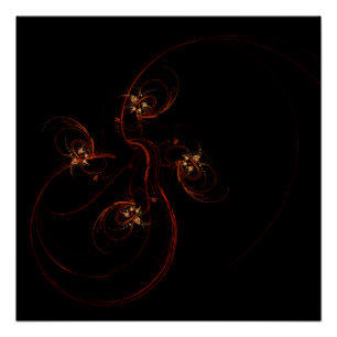 Pôster Arte abstrata modernista minimalista fora das trev