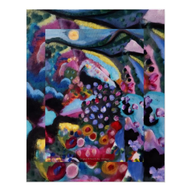 Pôster Arte abstrata original de T.R.Sapp (Frente)