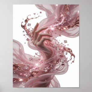 Poster Arte abstrata prateada ARTE ABSTRATA Design abstra