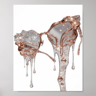 Poster Arte abstrata prateada DESIGN v2