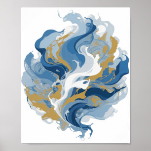 Poster Arte abstrata prateada DESIGN v3