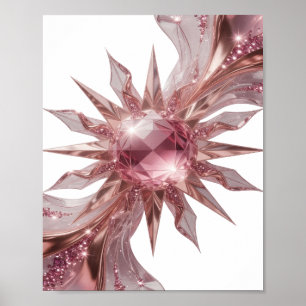 Poster Arte abstrata prateada divertida DESIGN Moderno
