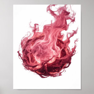 Poster Arte abstrata prateada icônica Design Gráfico