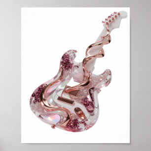 Poster Arte abstrata prateada impressionante DESIGN GRÁFI