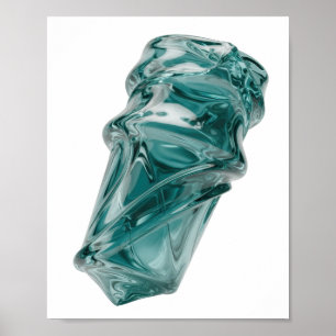 Poster Arte abstrata prateada impressionante DESIGN MODER